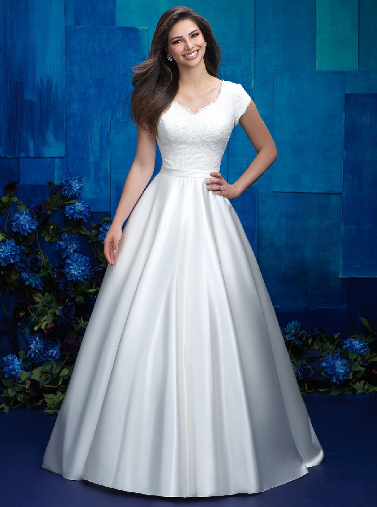 亮缎婚纱新款欧式白色大长拖尾包肩式婚纱礼服HS9219