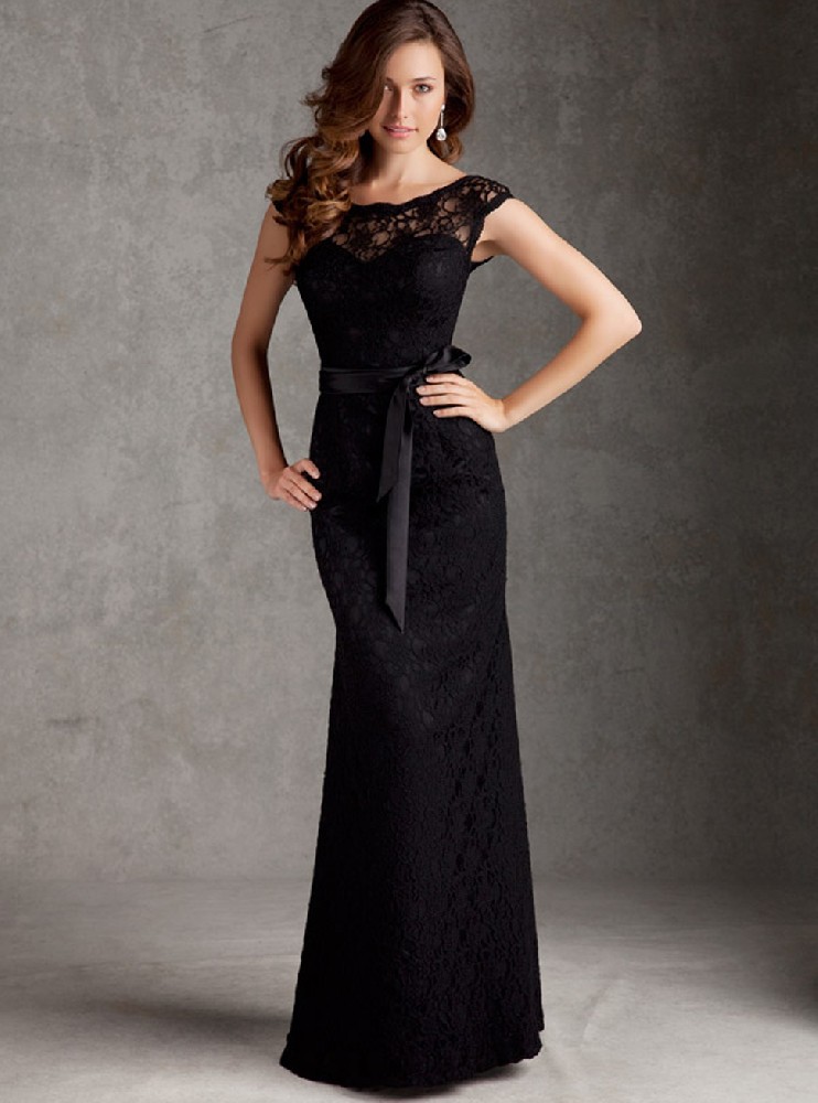 蕾丝长裙批发定制新款欧式黑色包肩鱼尾包臀裙LIFU6077
