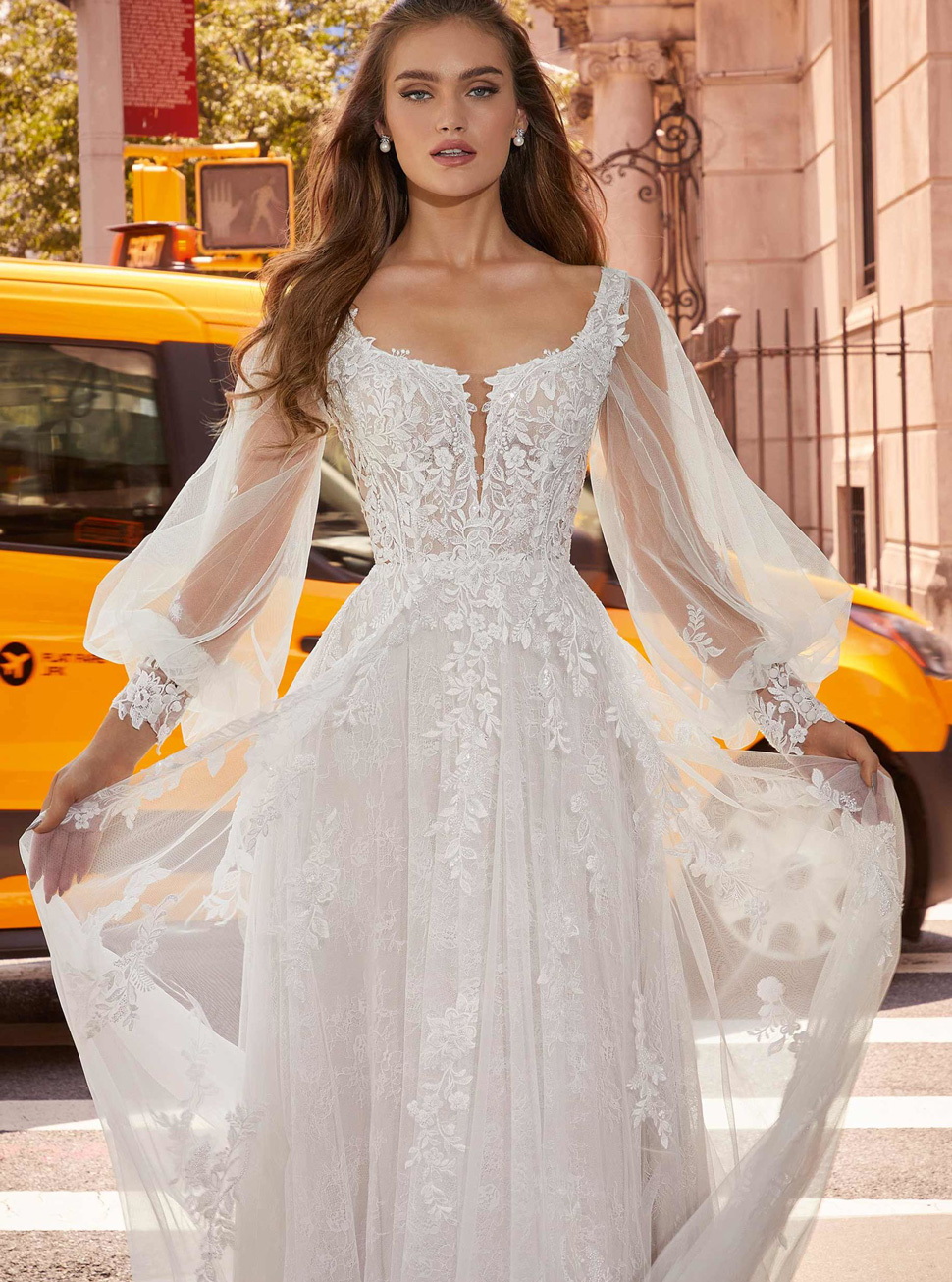 长袖婚纱批发定制新款欧式街拍婚礼新娘婚纱礼服HS9952
